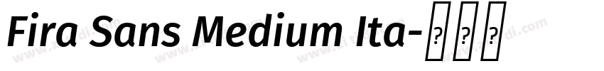Fira Sans Medium Ita字体转换